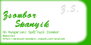 zsombor spanyik business card